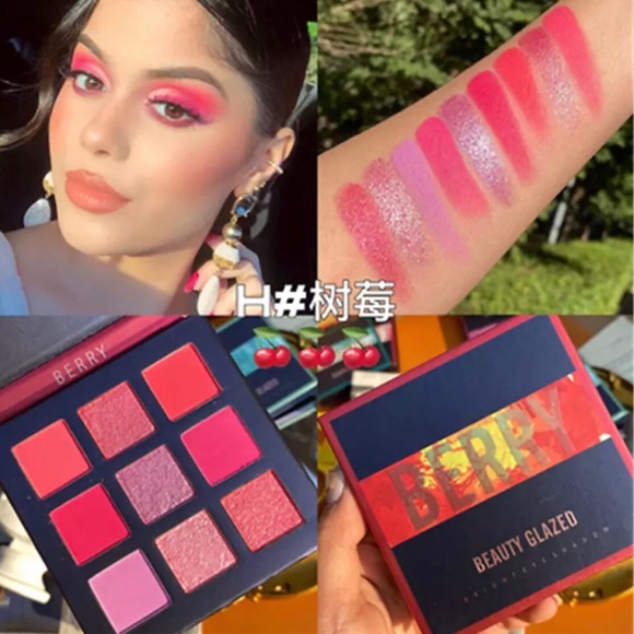 🌺HP Eyeshadow palette shimmer glitter shiny holographic beauty eyes makeup neon - Picture 3 of 15